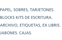  PAPEL, SOBRES, TARJETONES. BLOCKS KITS DE ESCRITURA. Archivo, 